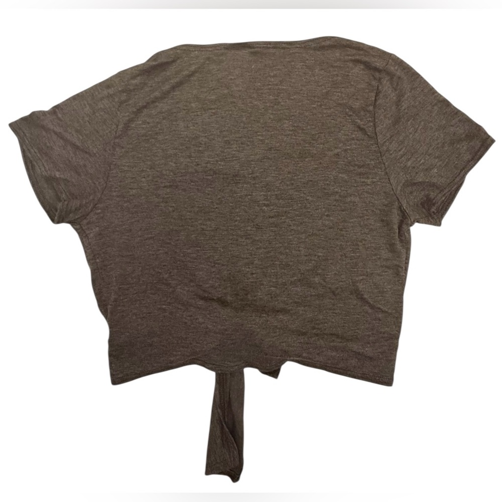Livi by Olivia Ray Charcoal Knot-Front Tee Size S NWT - Picture 9 of 12